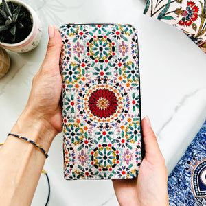 Woven Fabric Wallet for Women, Handmade Wallet for Women
