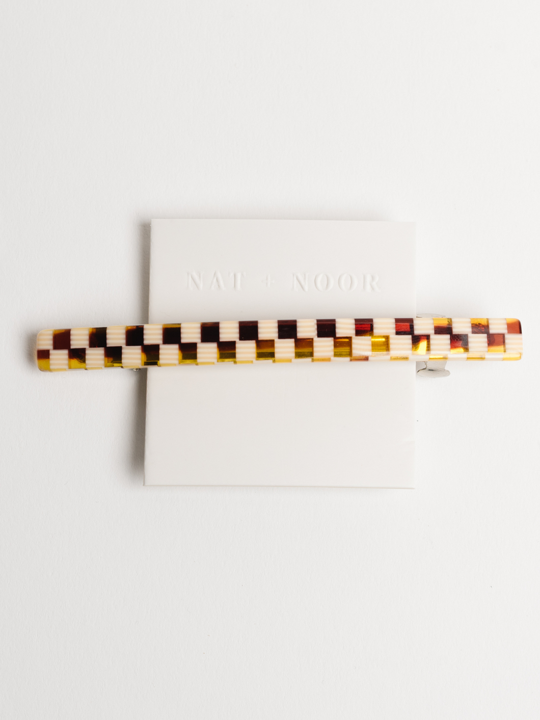 Jela Barrette in Checkered