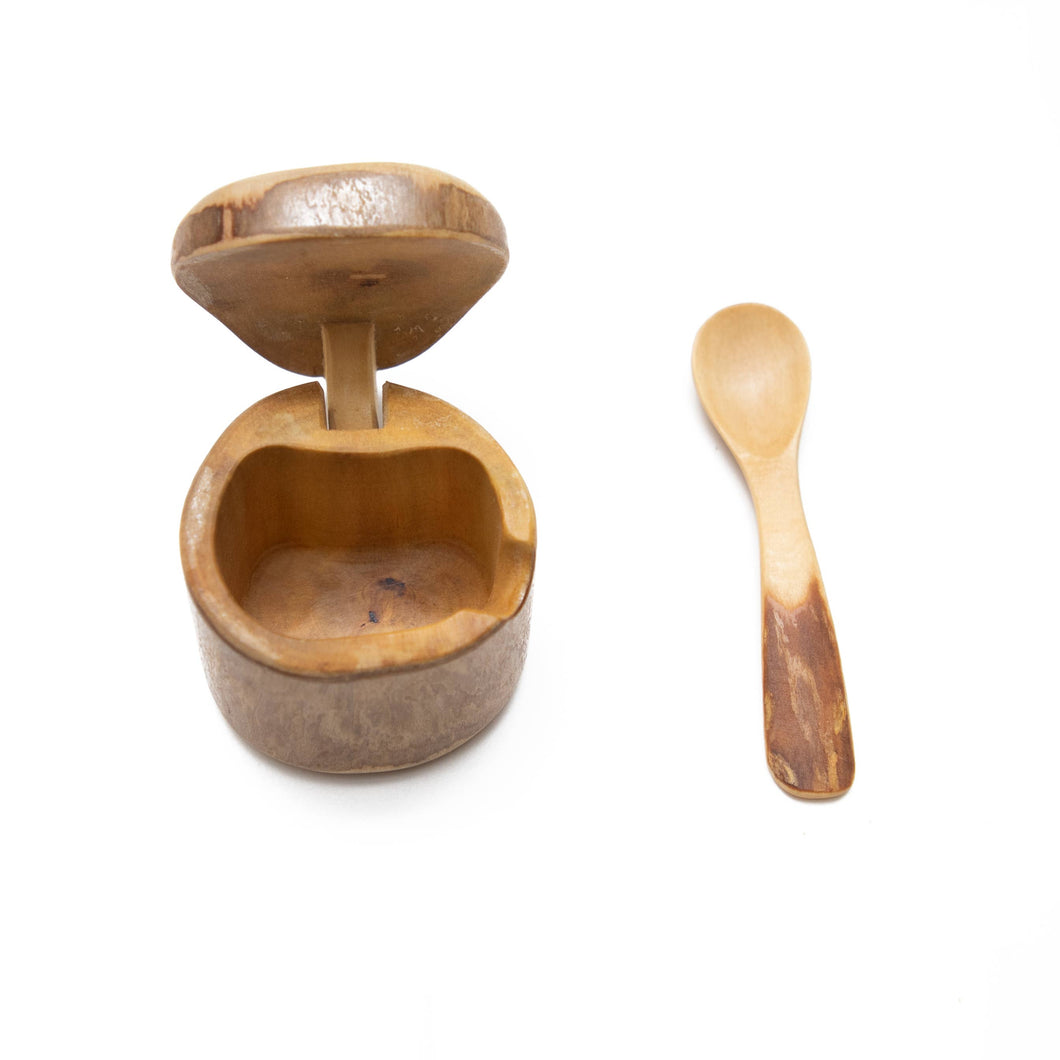 Coffeewood Mini Salt Box and Spoon