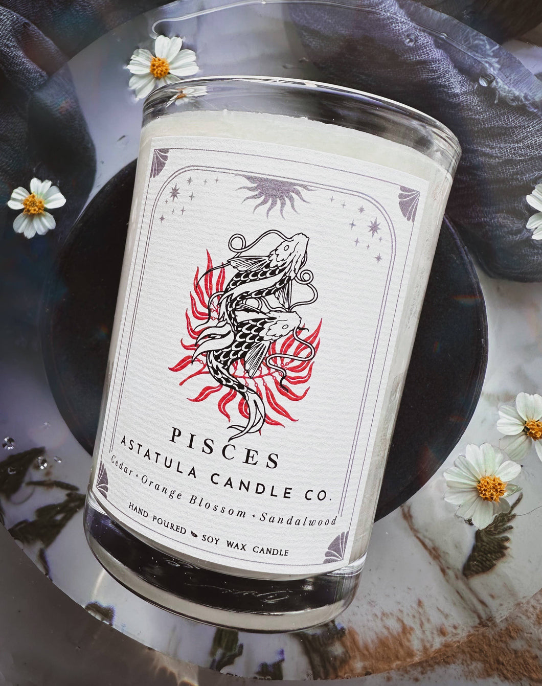 Pisces Zodiac Candle