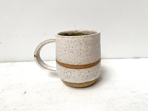 MUG: Cream / matte coral