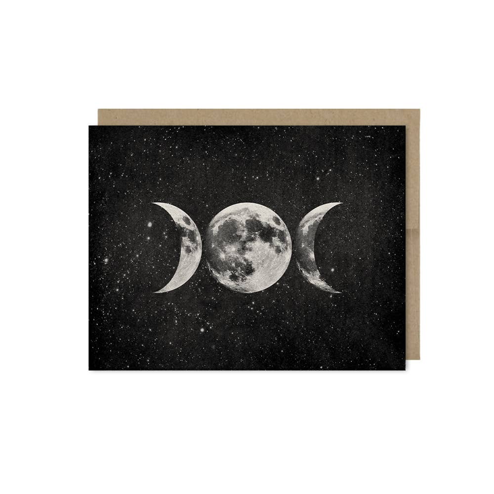 Triple Moon Goddess Card