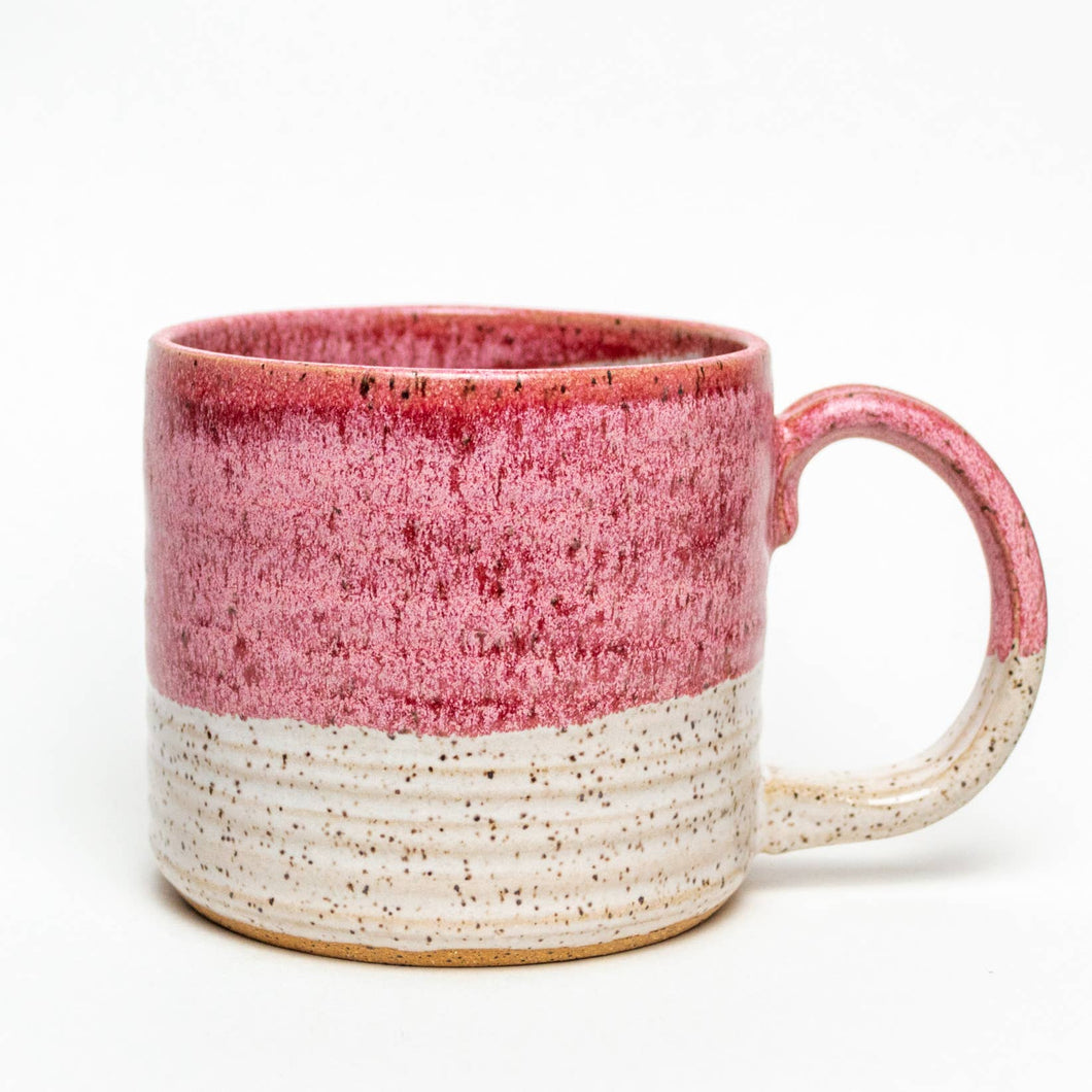Frosted Cherry Hand-thrown, in Ohio, Stoneware Ceramic  12-14oz Mug
