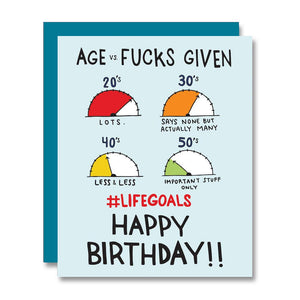 #LifeGoals Birthday Card