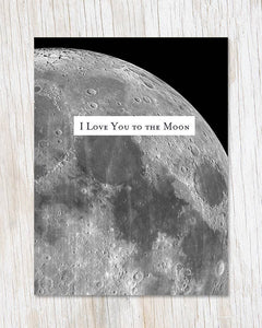 Love You to the Moon Greeting Card