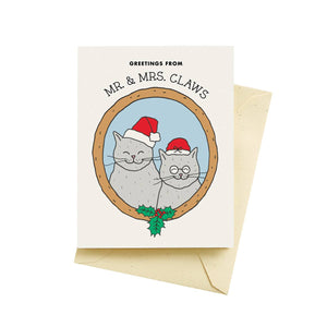 Mr Mrs Claws Holiday Cards