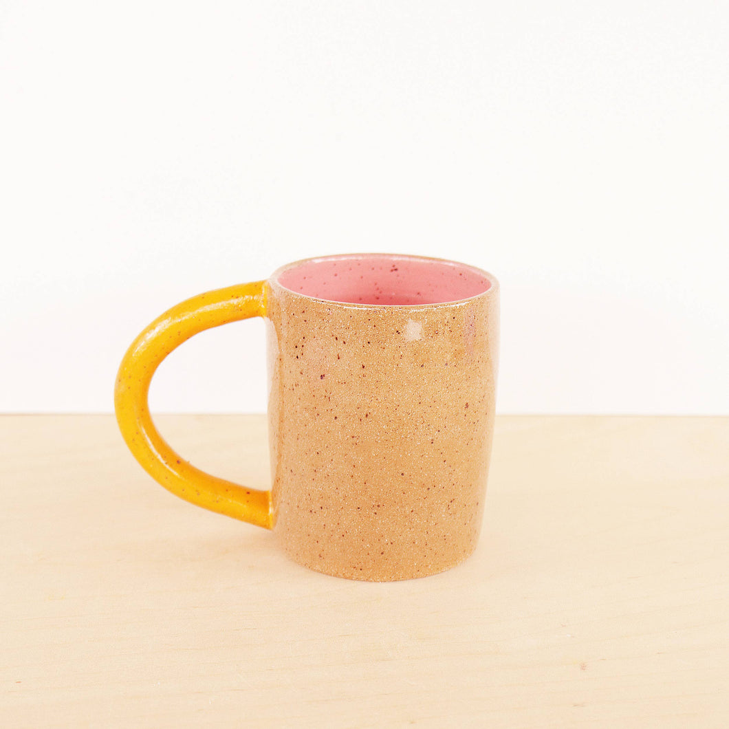 Handmade Ceramic Colorblock Mug - 12oz