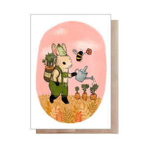 Spring Rabbit Easter Card