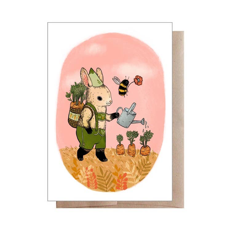 Spring Rabbit Easter Card