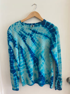 Hand Shibori Dyed Vintage Cashmere Sweater