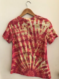 Reds and Yellows Hand Tie-Dyed Oakland Tee