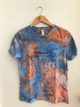 Load image into Gallery viewer, Orange and Blues Hand Tie-Dyed Oakland Tee
