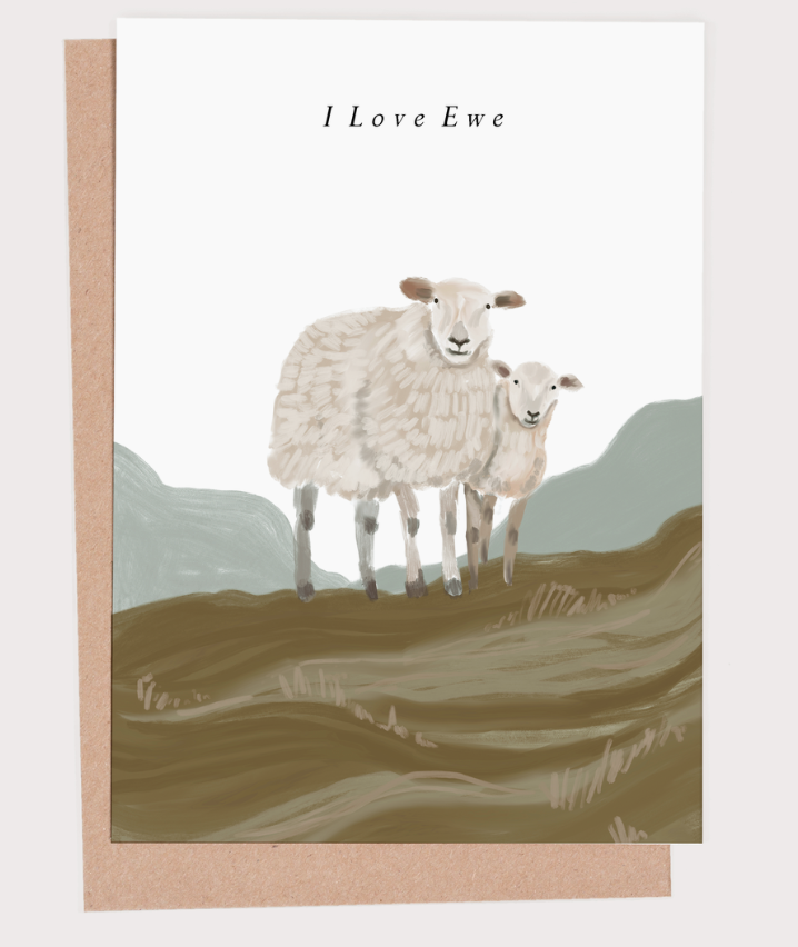 I Love Ewe Greeting Card