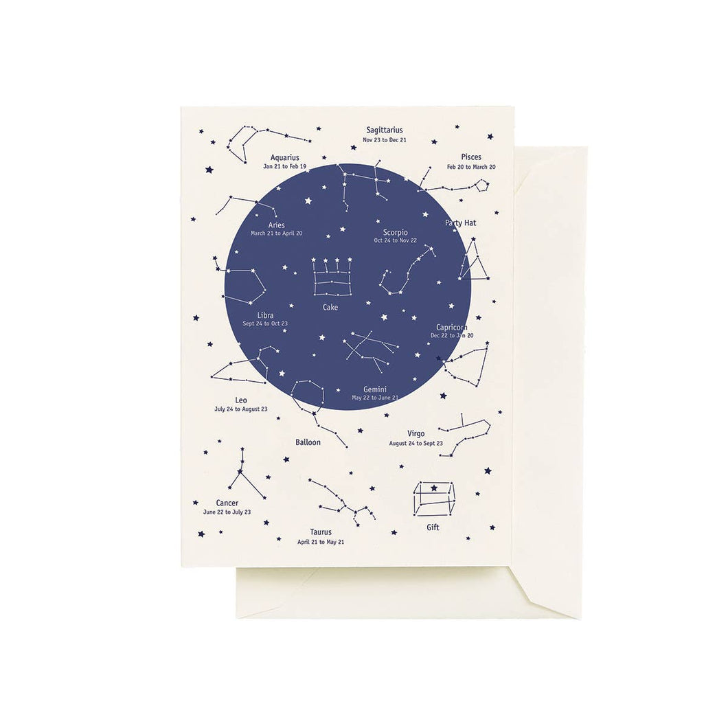 Constellations Birthday Cards