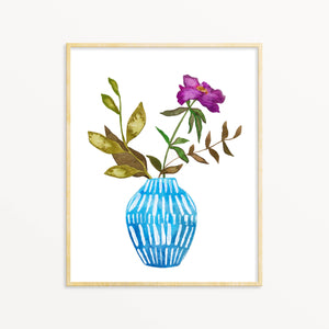 Purple Bloom ~ Art Print 8”by 10”