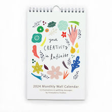 Load image into Gallery viewer, 2024 Your Creativity is Infinite Monthly Wall Calendar
