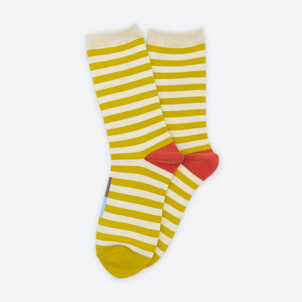 Yellow Stripe Eureka Socks