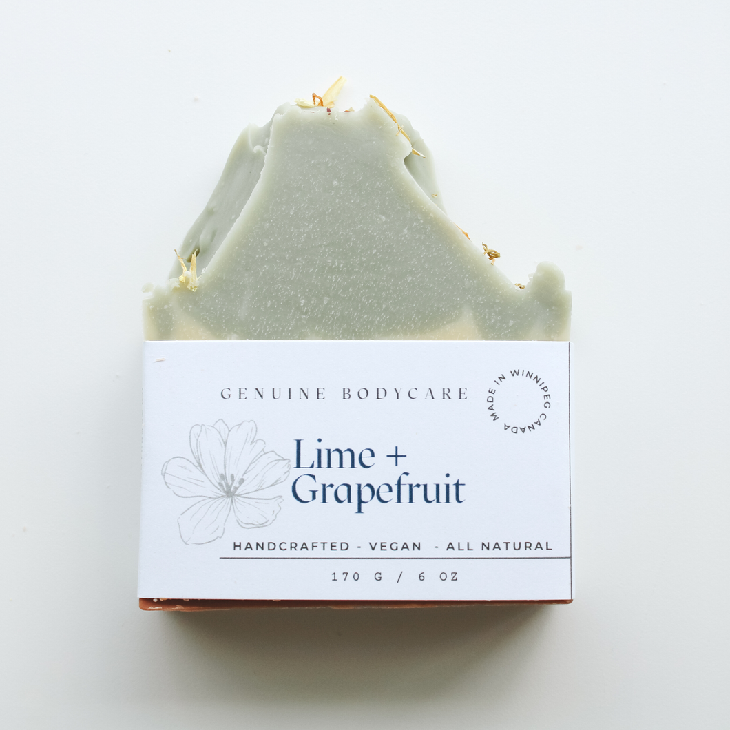 Lime + Grapefruit Soap Bar up