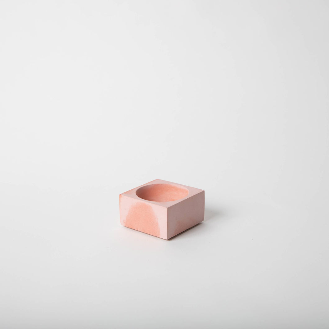 Incense Holder (Square) - Marbled Concrete