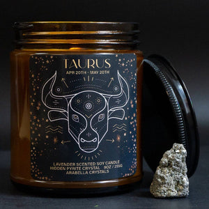 Taurus Zodiac Candle Jar