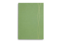 Load image into Gallery viewer, A5 Lined Notebooks in Mid-Green, Ruled Notepads, Stationery

