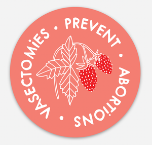 Sticker / Vasectomies Prevent Abortions: Sticker