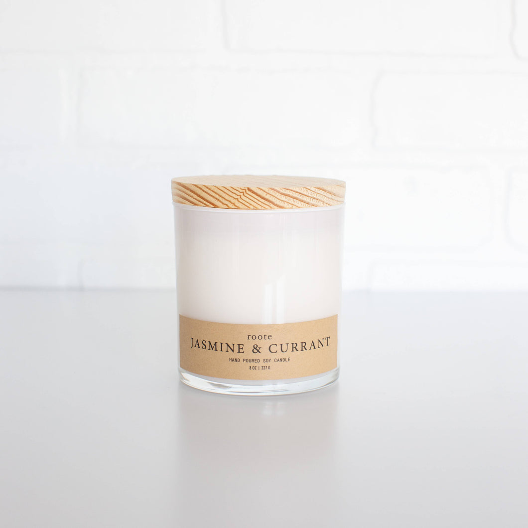 Apothecary Collection - Jasmine + Currant - Soy Candle