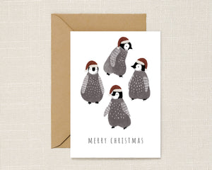 Baby Penguins Christmas Card