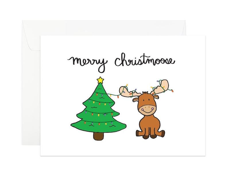 “Merry Christmoose” Greeting Card